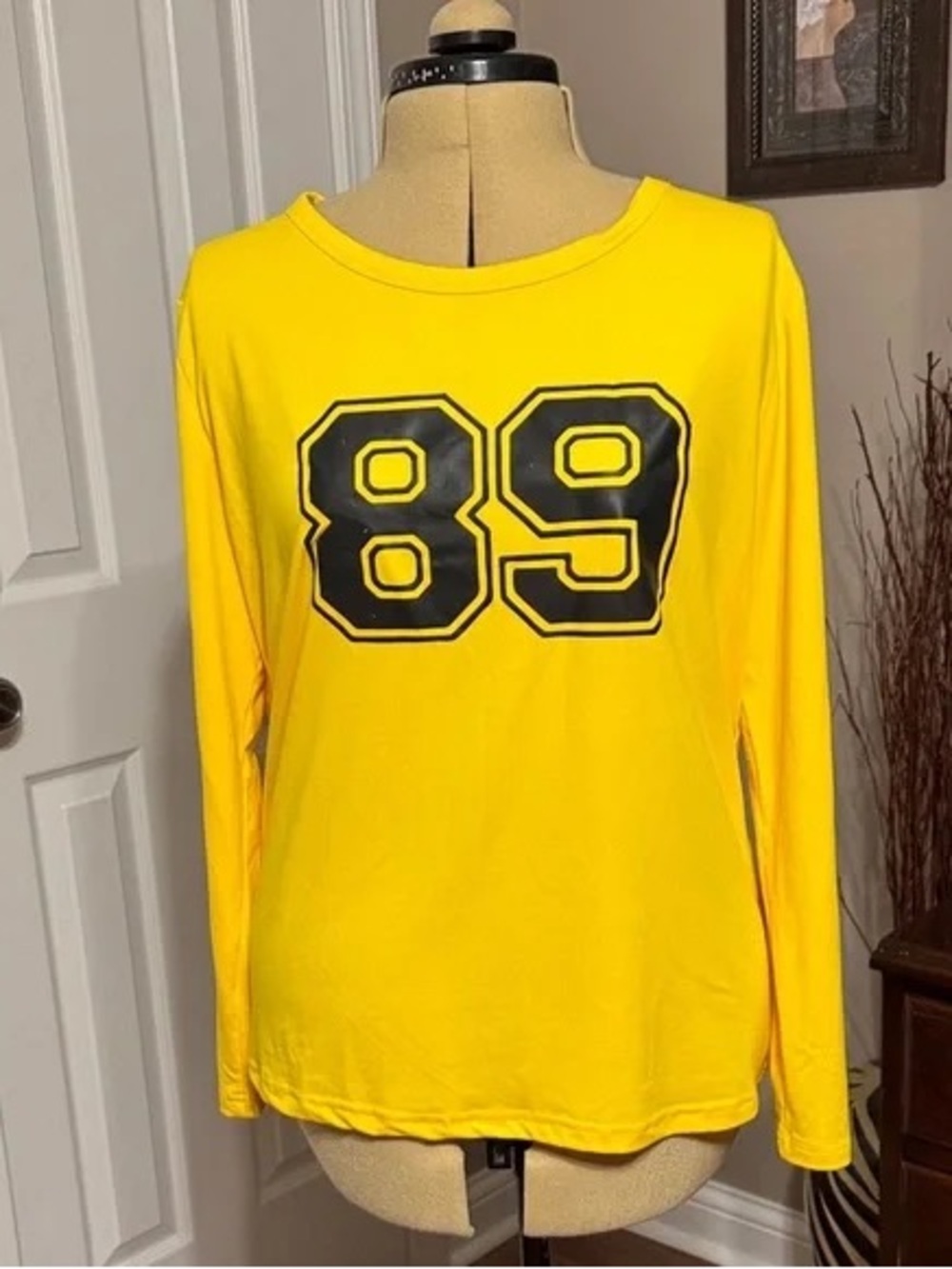 Bold Yellow Polyester Tee - Size L